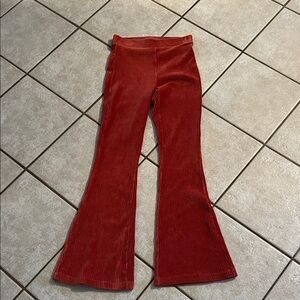 Aerie Women's Vibrant burnt orange Flare Pants